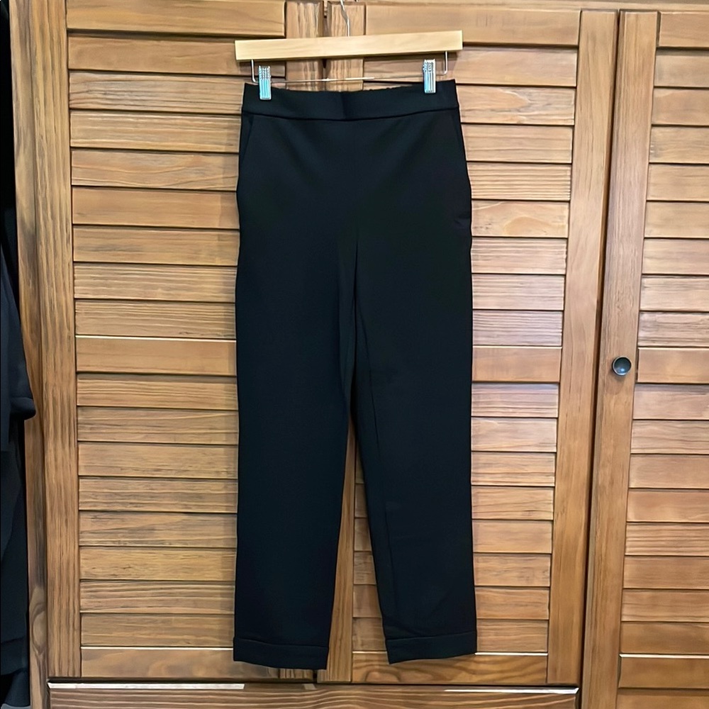 Ann Taylor Factory Black Cropped Ankle Pants XS